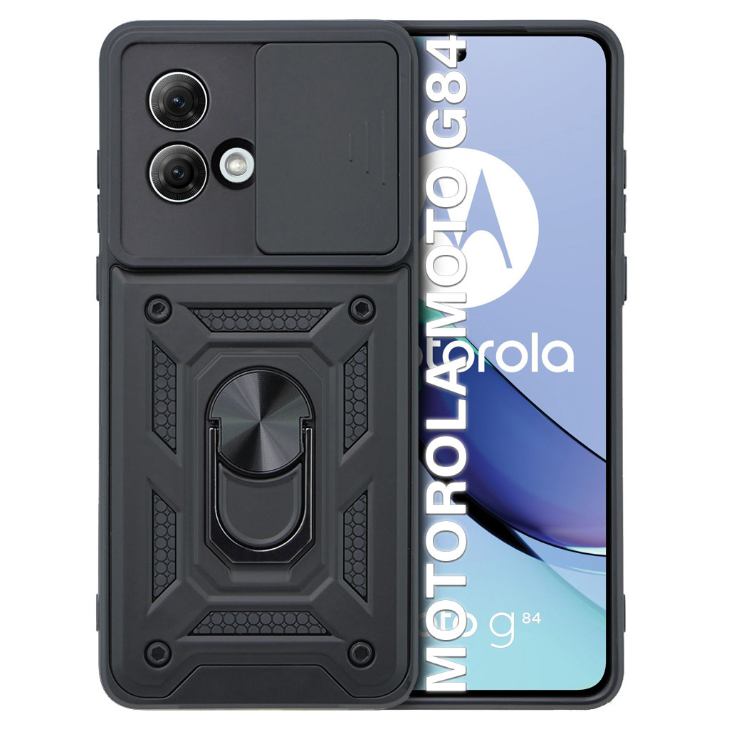 Чохол до мобільного телефона BeCover Military Motorola Moto G84 Black (710675) - зображення 1