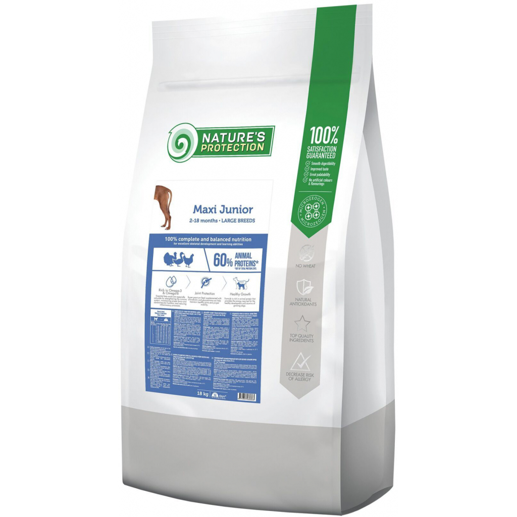 Сухий корм для собак Nature's Protection Maxi Junior Large breeds 18 кг (NPB46036) - зображення 1