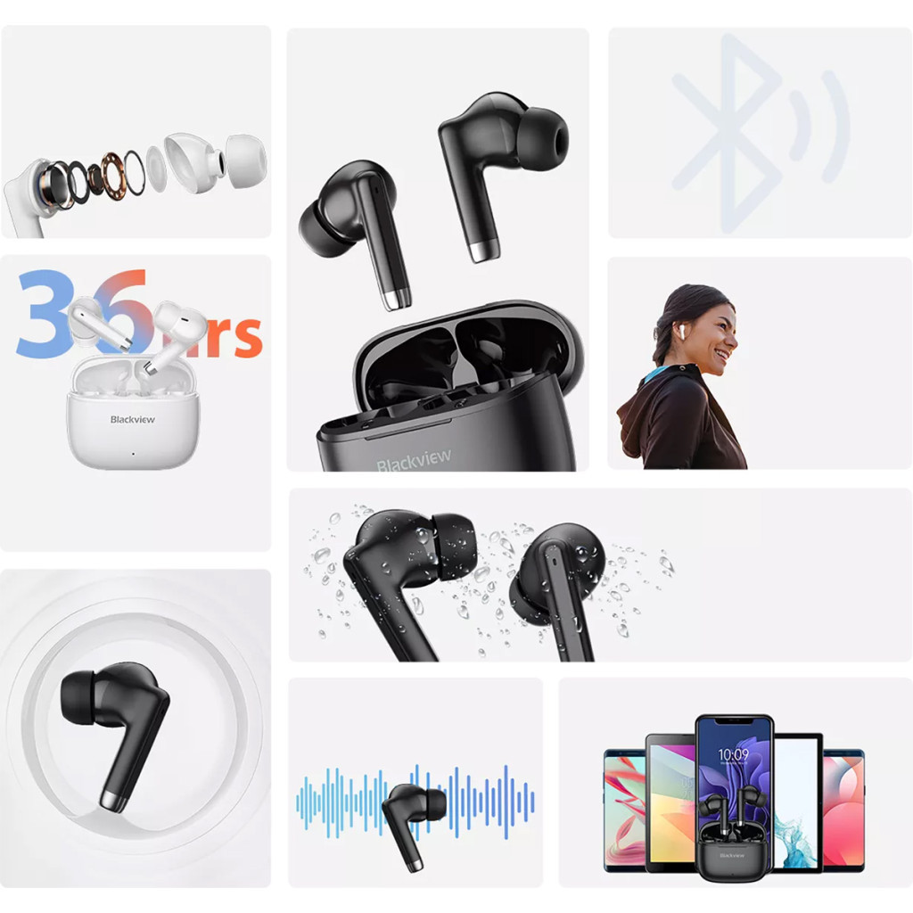 Навушники Blackview AirBuds 4 Black (6931548312673) - зображення 11