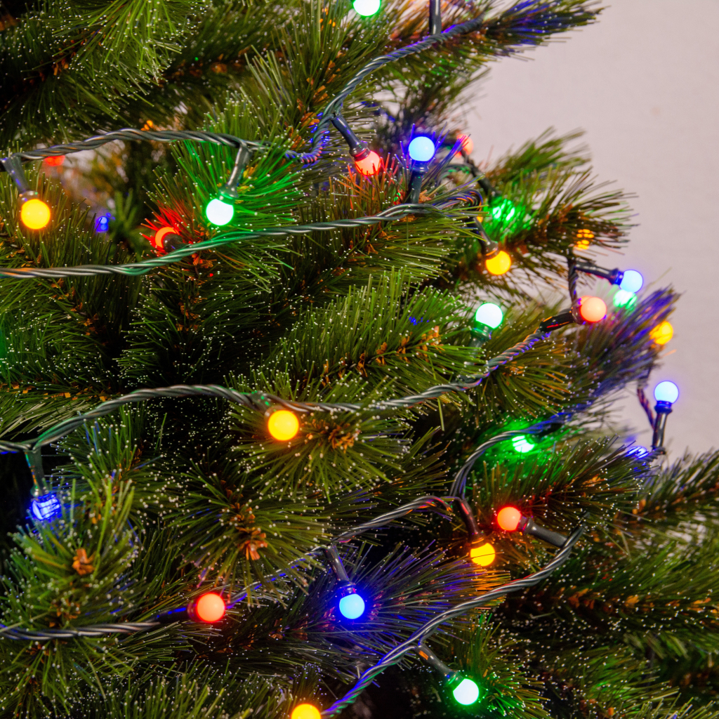 Гірлянда Chomik Кульки-змійка 200 LED 16 м, мультиколор, IP44, від мережі (5900779880160) - зображення 3