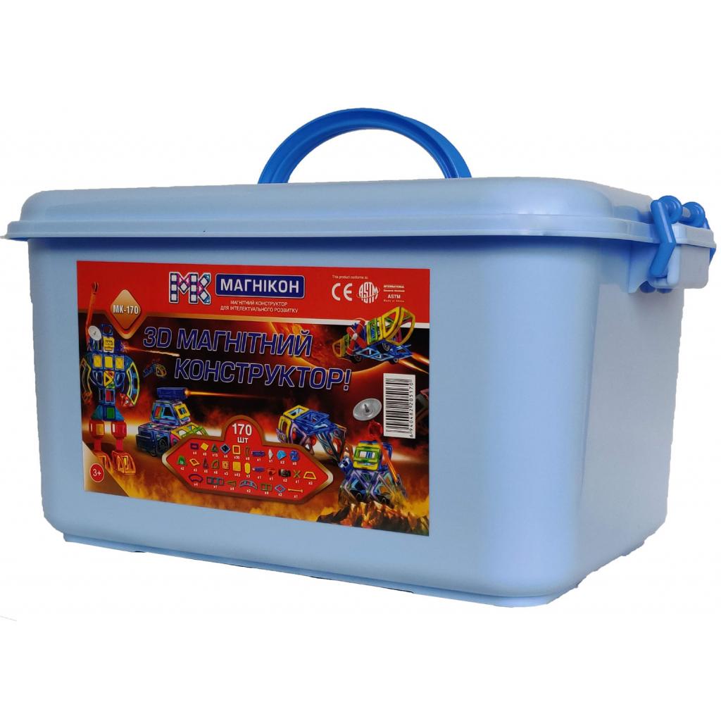 Конструктор Магнікон 170 деталей Plastic box (MK-170) - зображення 1