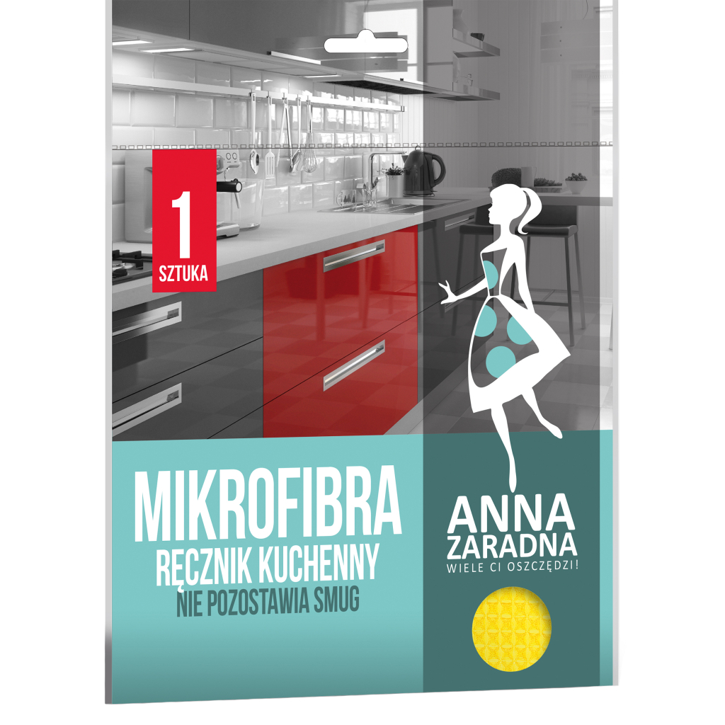 Серветки для прибирання Anna Zaradna рушник кухонний з мікрофібри 1 шт. (5903936017669) - зображення 1