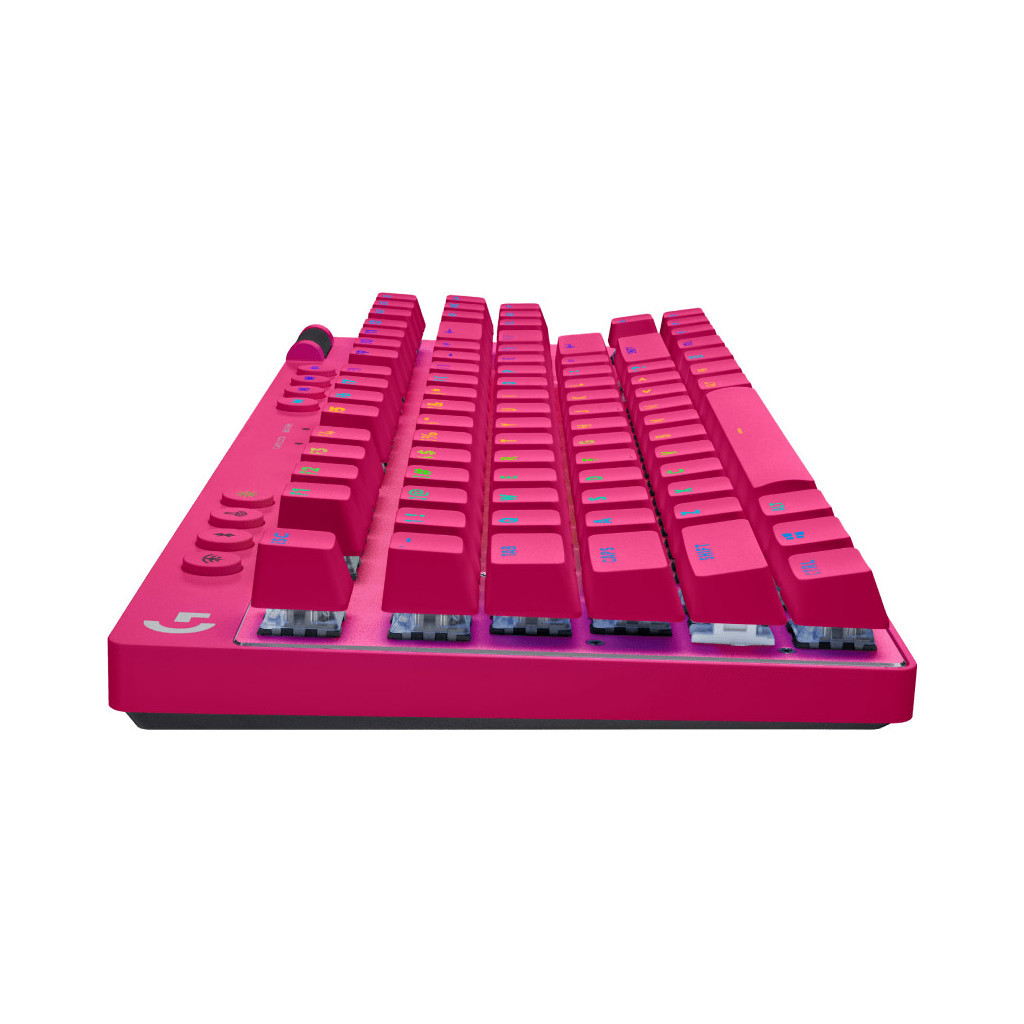 Клавіатура Logitech G PRO X TKL Lightspeed Tactile USB UA Magenta (920-012159) - зображення 3