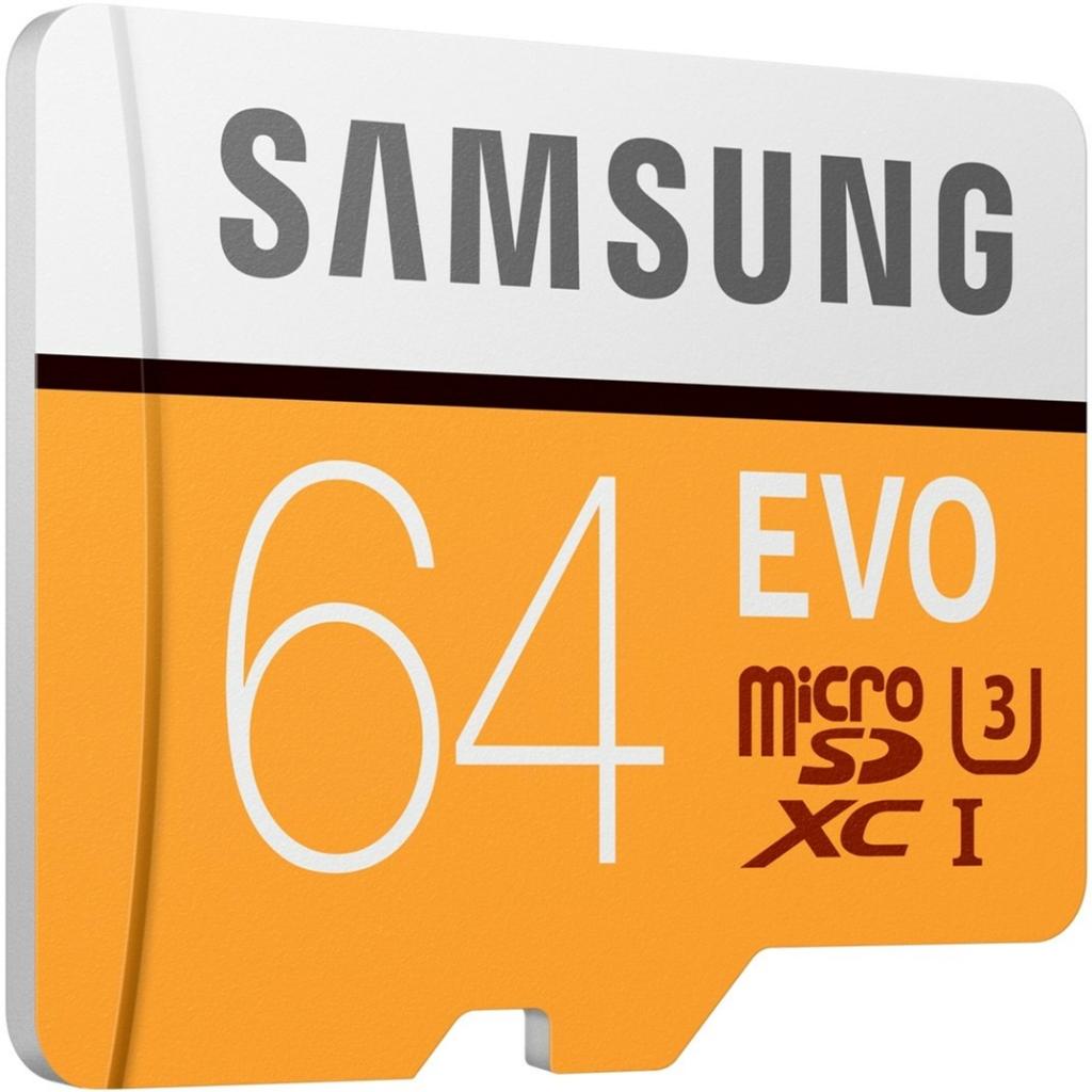 Карта пам'яті Samsung 64GB microSD class 10 UHS-I U3 Evo (MB-MP64GA/APC) - зображення 2