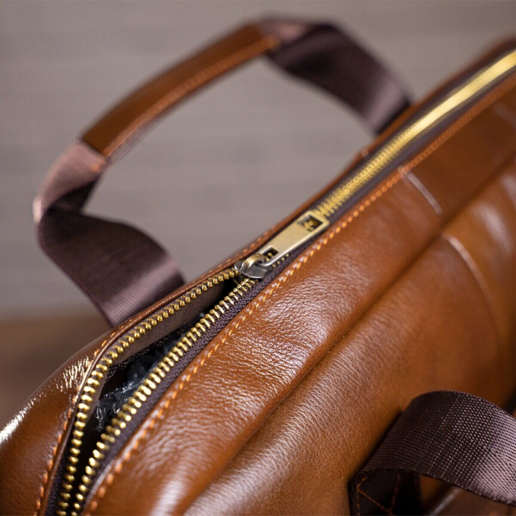 Сумка Vintage Шкіряна Коричнева (14626) - зображення 10