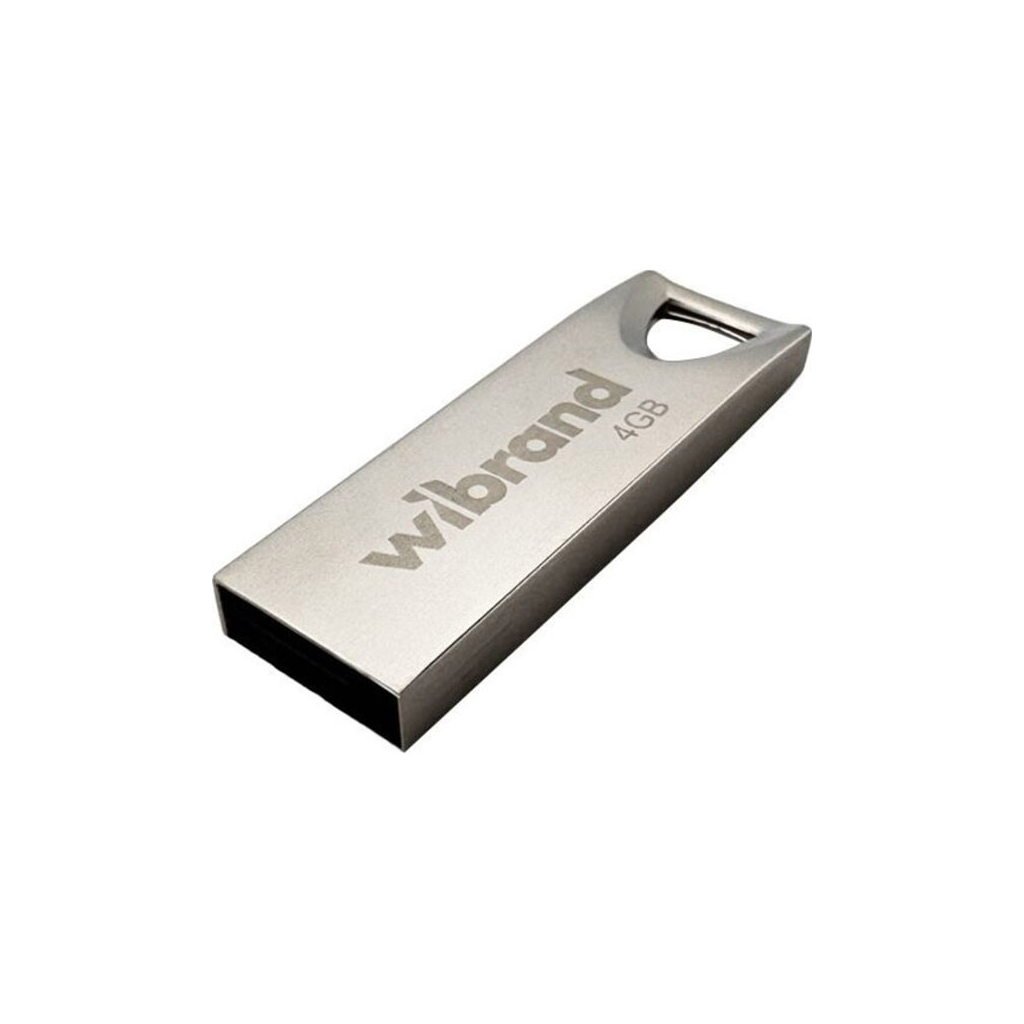 USB флеш накопичувач Wibrand 4GB Taipan Silver USB 2.0 (WI2.0/TA4U2S) - зображення 1