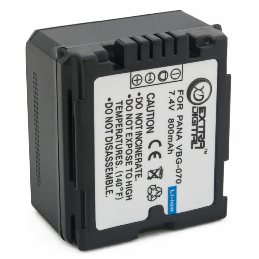 Акумулятор до фото/відео Extradigital Panasonic VW-VBG070 (DV00DV1274) - зображення 3
