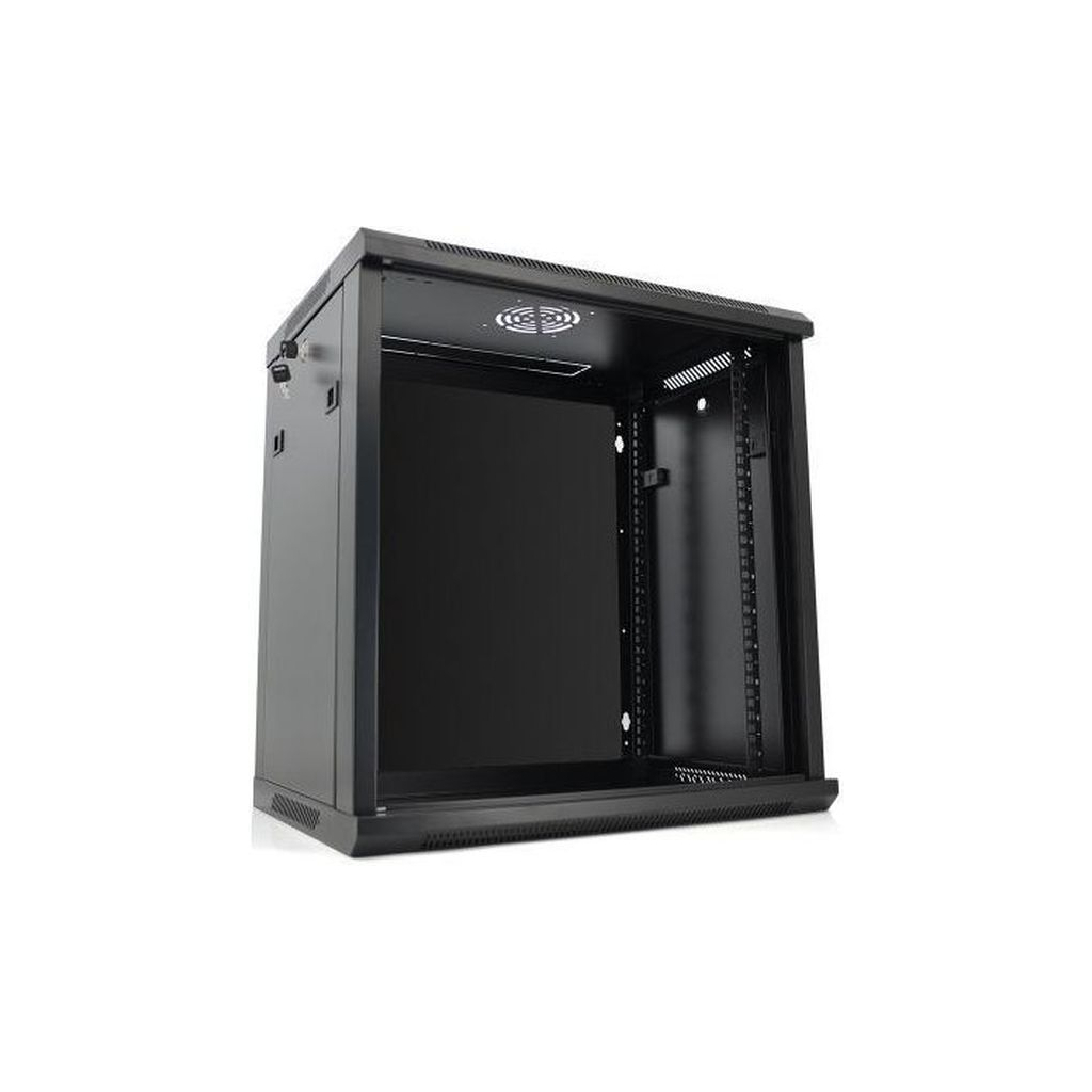 Шафа настінна Merlion 12U 19" 600*450*634 (Ш*Г*В)мм, black (Ml3-6412) - зображення 2