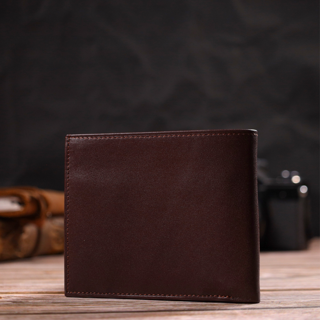 Портмоне Canpellini З натуральної шкіри Темно-коричневе (21782) - зображення 9