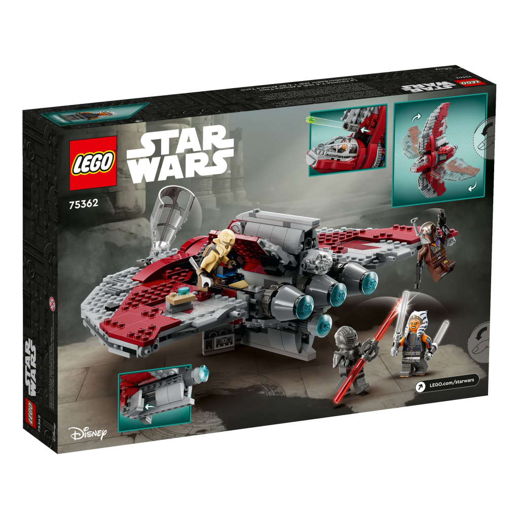 Конструктор LEGO Star Wars Шатл джедаїв T-6 Асоки Тано 601 деталь (75362) - зображення 7