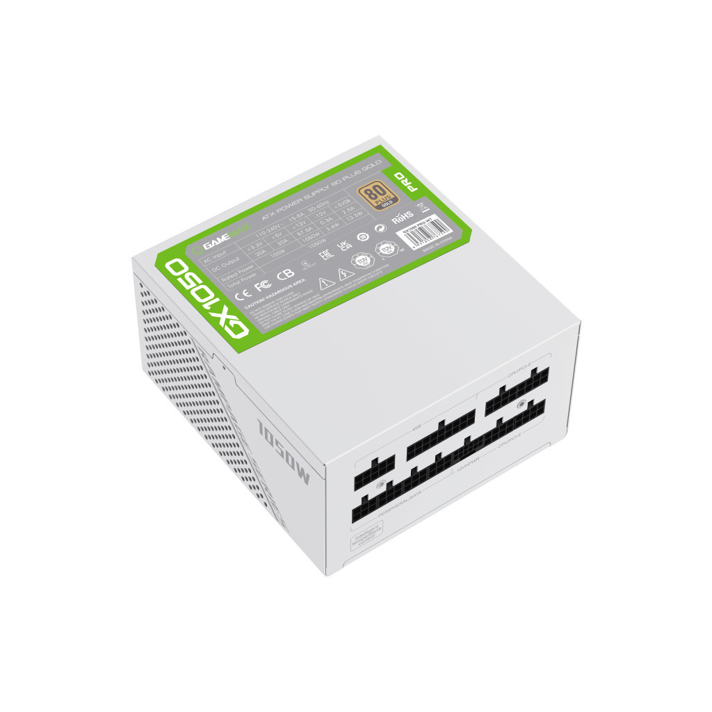 Блок живлення Gamemax 1050W (GX-1050 PRO WT (ATX3.0 PCIe5.0) - зображення 9