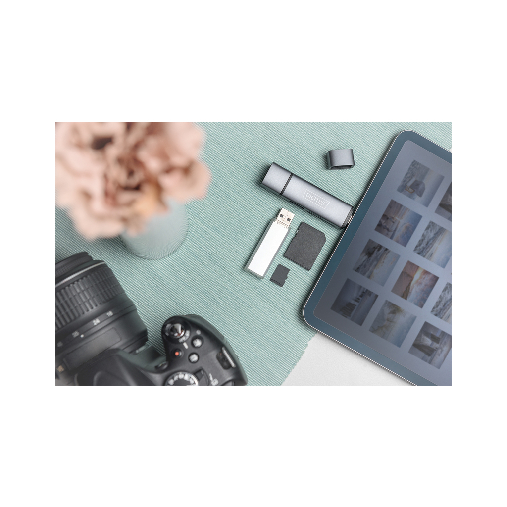 Зчитувач флеш-карт Digitus USB-C/USB 3.0 SD/MicroSD (DA-70886) - изображение 11