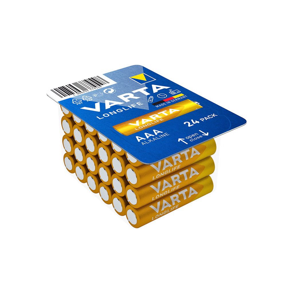 Батарейка Varta LONGLIFE ALKALINE * 24 box (04103301124) - зображення 1