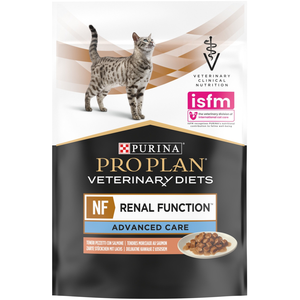 Вологий корм для кішок Purina Pro Plan Veterinary Diets NF Renal Function Advanced Care При патології нирок З лососем 10 x 85 г (7613287873699) - зображення 2