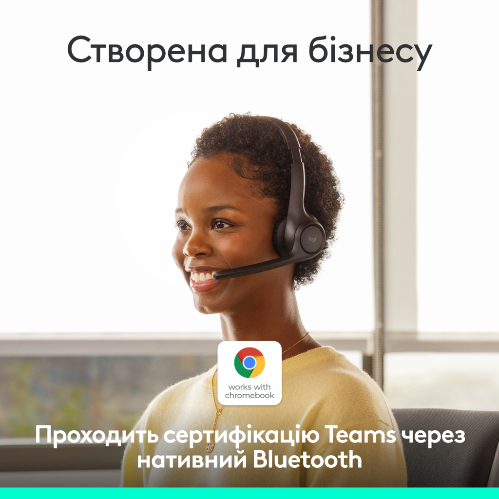 Навушники Logitech Zone 305 for Business Bluetooth Black (981-001458) - зображення 9
