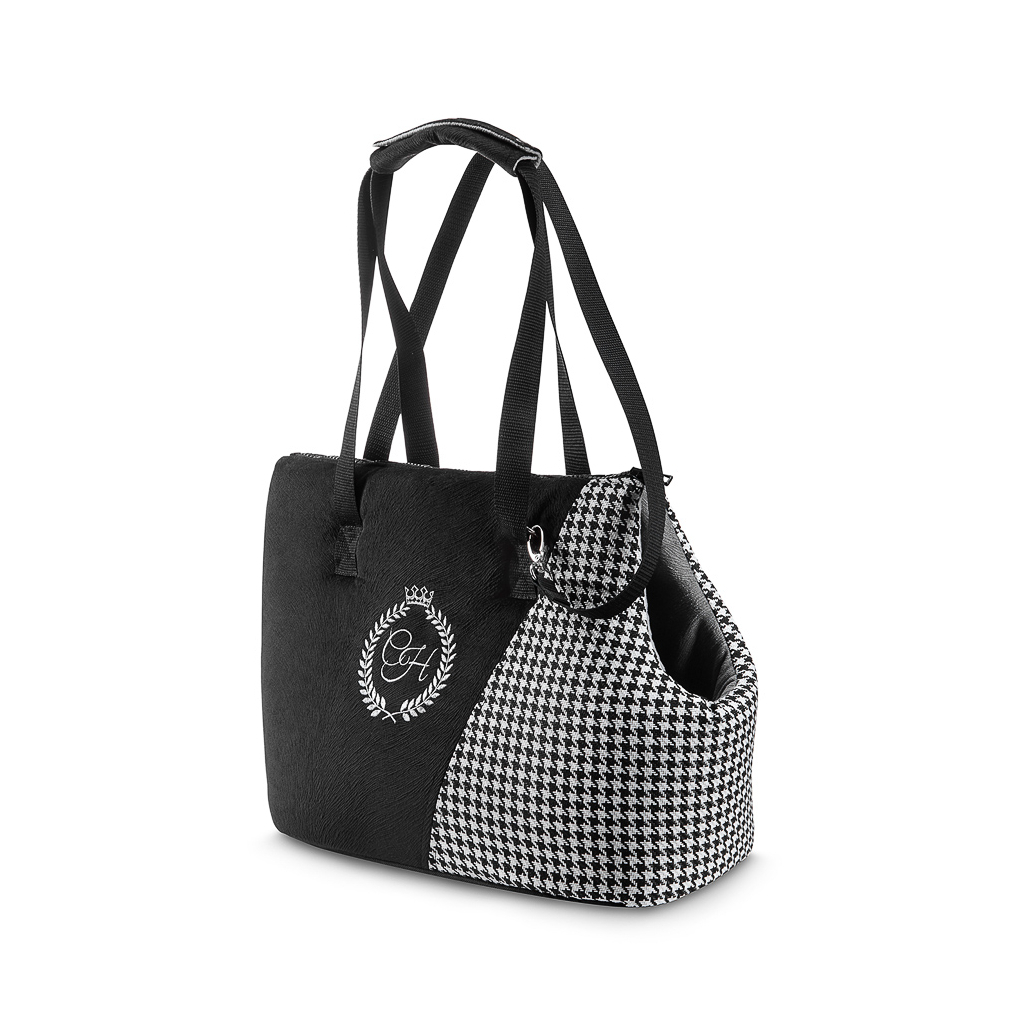 Переноска для тварин Chloe's Home Porto 64х34х25 см чорна (CLH8324) - зображення 1