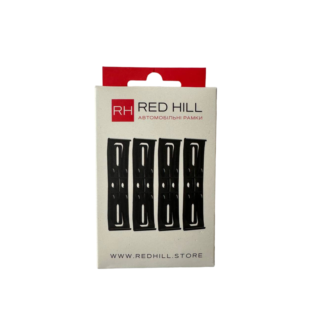 Рамка номерного знака RedHill невидимки чорні к-т 4шт (24-053-IS) - зображення 8