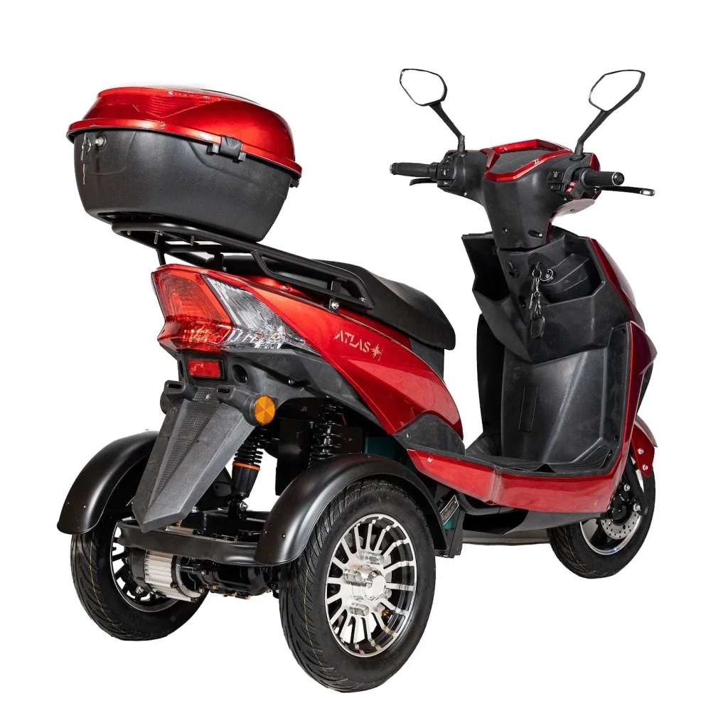 Електроскутер Atlas Falcon Trike Box 1500W Red (4012) - зображення 4