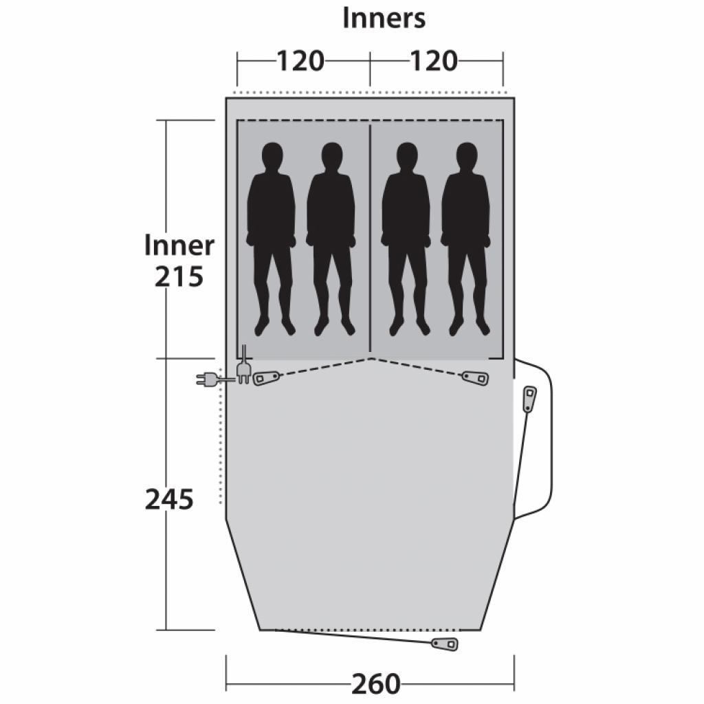 Намет Outwell Dayton 4 Green (928278) - зображення 10
