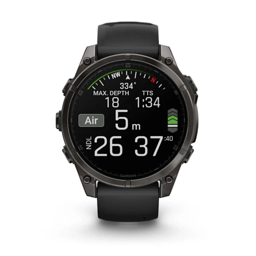 Смарт-годинник Garmin fenix 8 47mm, AMOLED, Saph, CrbnGryTi/Blk, Blk/PebbleGryBnd, GPS (010-02904-21) - зображення 9