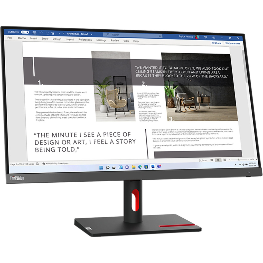 Монітор Lenovo S27i-30 (63DFKAT4UA) - зображення 2