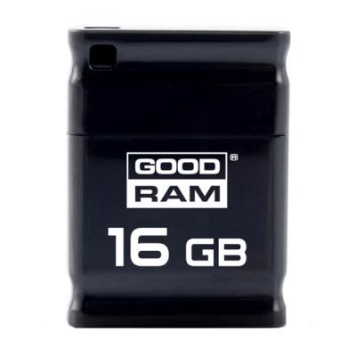 USB флеш накопичувач Goodram 16GB UPI2 Piccolo Black USB 2.0 (UPI2-0160K0R11) - зображення 1