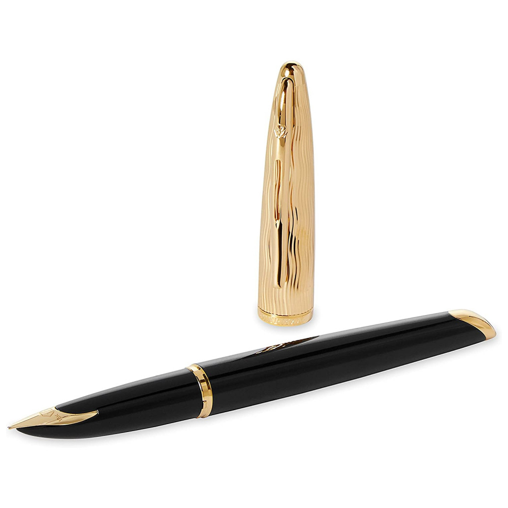 Ручка пір'яна Waterman CARENE Essential Black/Gold GT  FP F (11 204) - зображення 3