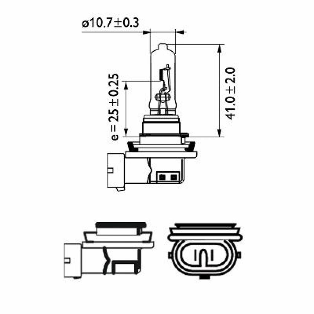 Автолампа Philips галогенова 65W (12361 C1) - зображення 3