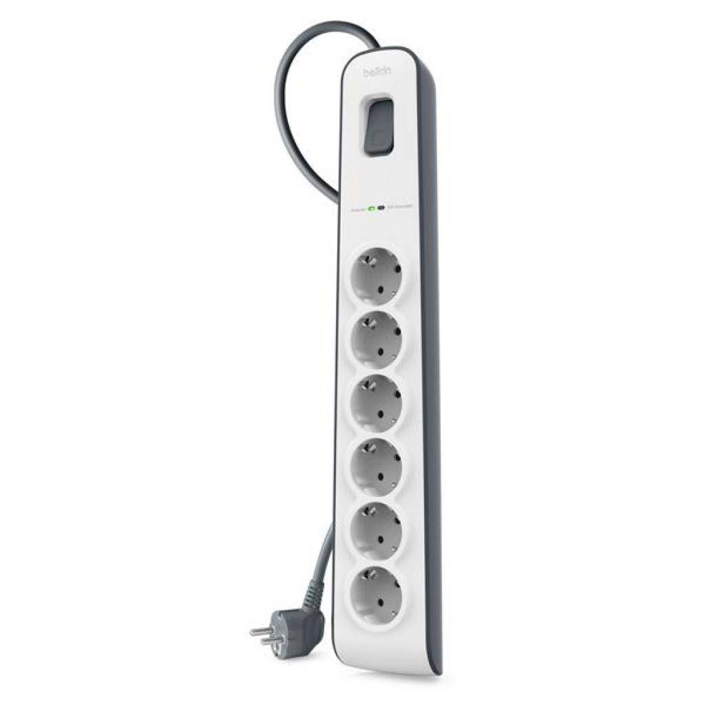Мережевий фільтр живлення Belkin 6XSchuko (BSV603vf2M) - зображення 2