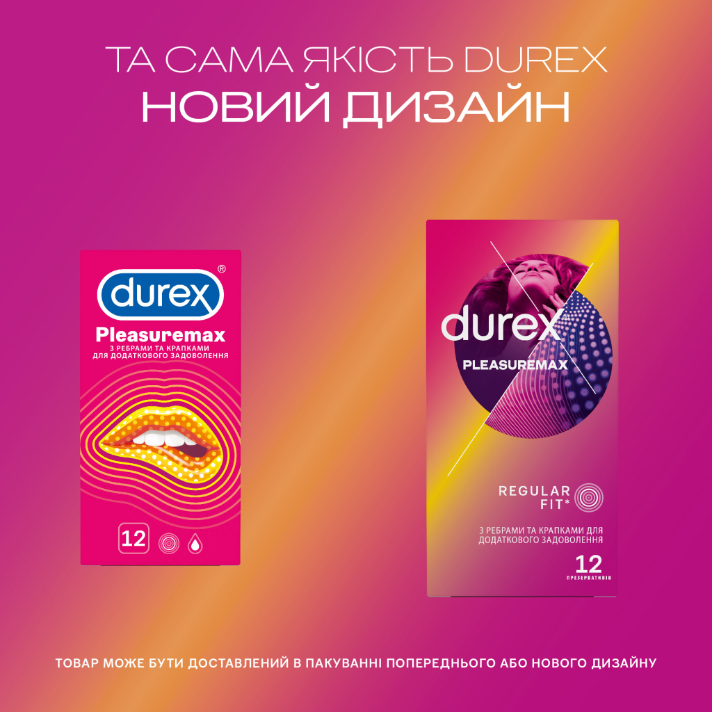Презервативи Durex Pleasuremax з силіконовою змазкою з ребрами та крапками 12 шт. (5038483204016) - зображення 4