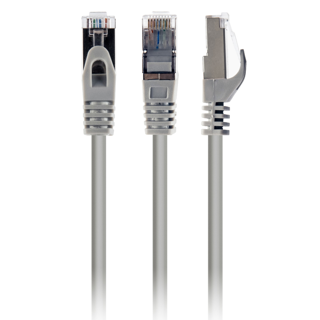 Патч-корд Cablexpert 1.5м S/FTP Cat 6A CU LSZH grey (PP6A-LSZHCU-1.5M) - зображення 1
