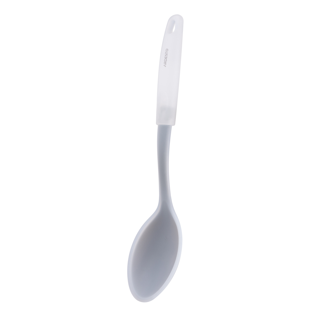 Ложка кухарська Ardesto Fresh, 31.2см, силікон, пластик, сірий (AR1653G) - зображення 2