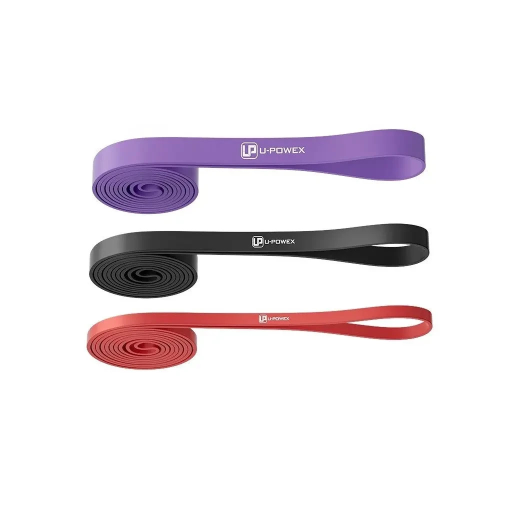 Еспандер U-Powex петлі UP_1073 Power Band набір 3шт Red/Black/Purple (UP_1073_3in_R/B/P) - зображення 1