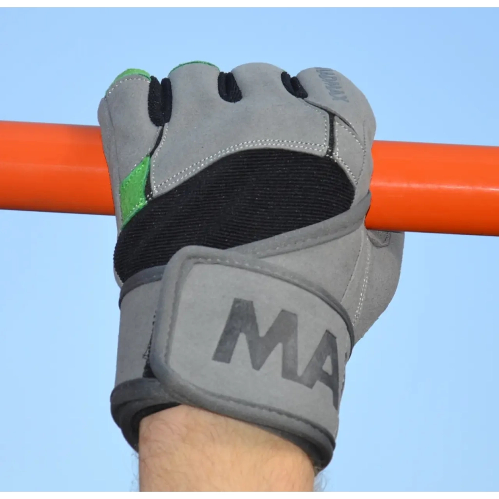 Рукавички для фітнесу MadMax MFG-860 Wild Grey/Green XXL (MFG-860_XXL) - изображение 10