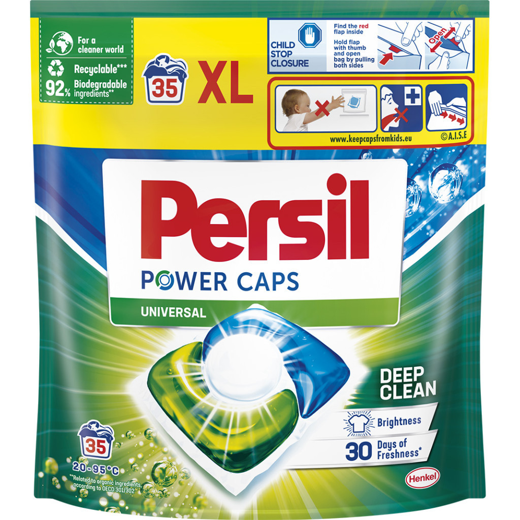 Капсули для прання Persil Power Caps Universal Deep Clean 35 шт. (9000101801989) - зображення 1