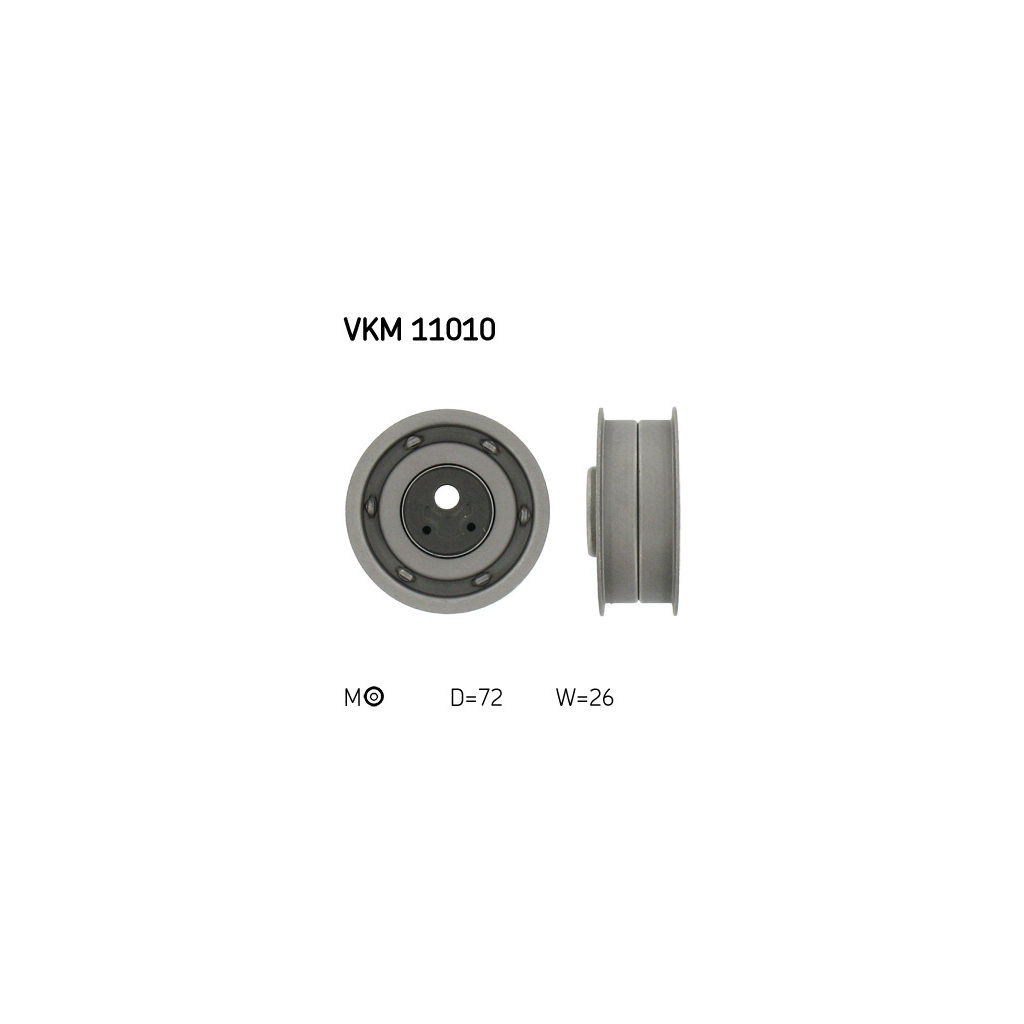 Ролик натягувача ременя SKF VKM 11010 - зображення 1