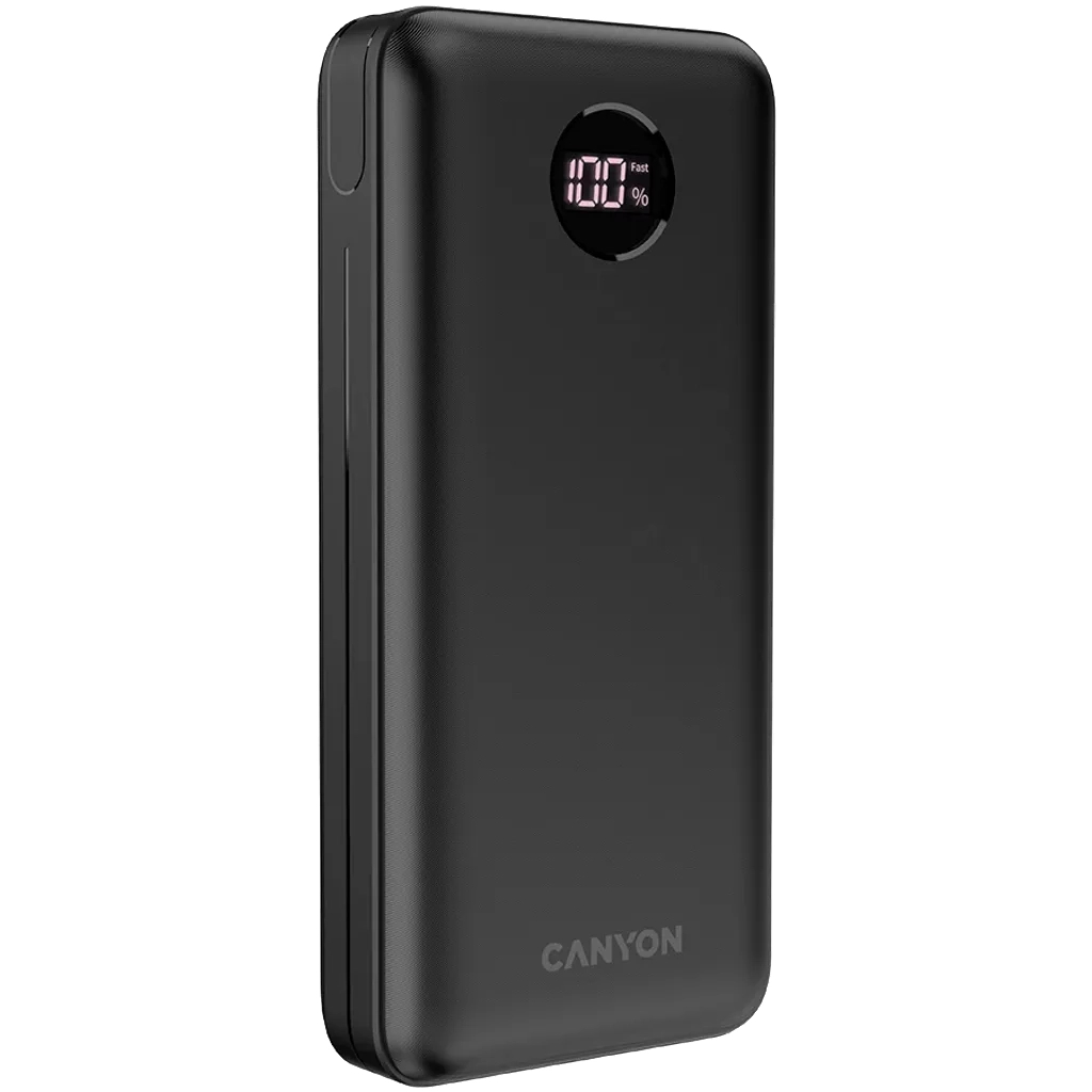 Батарея універсальна Canyon PB-2002 20000mAh, PD/20W, QC/3.0/22.5W, Black (CNE-CPB2002B) - зображення 2