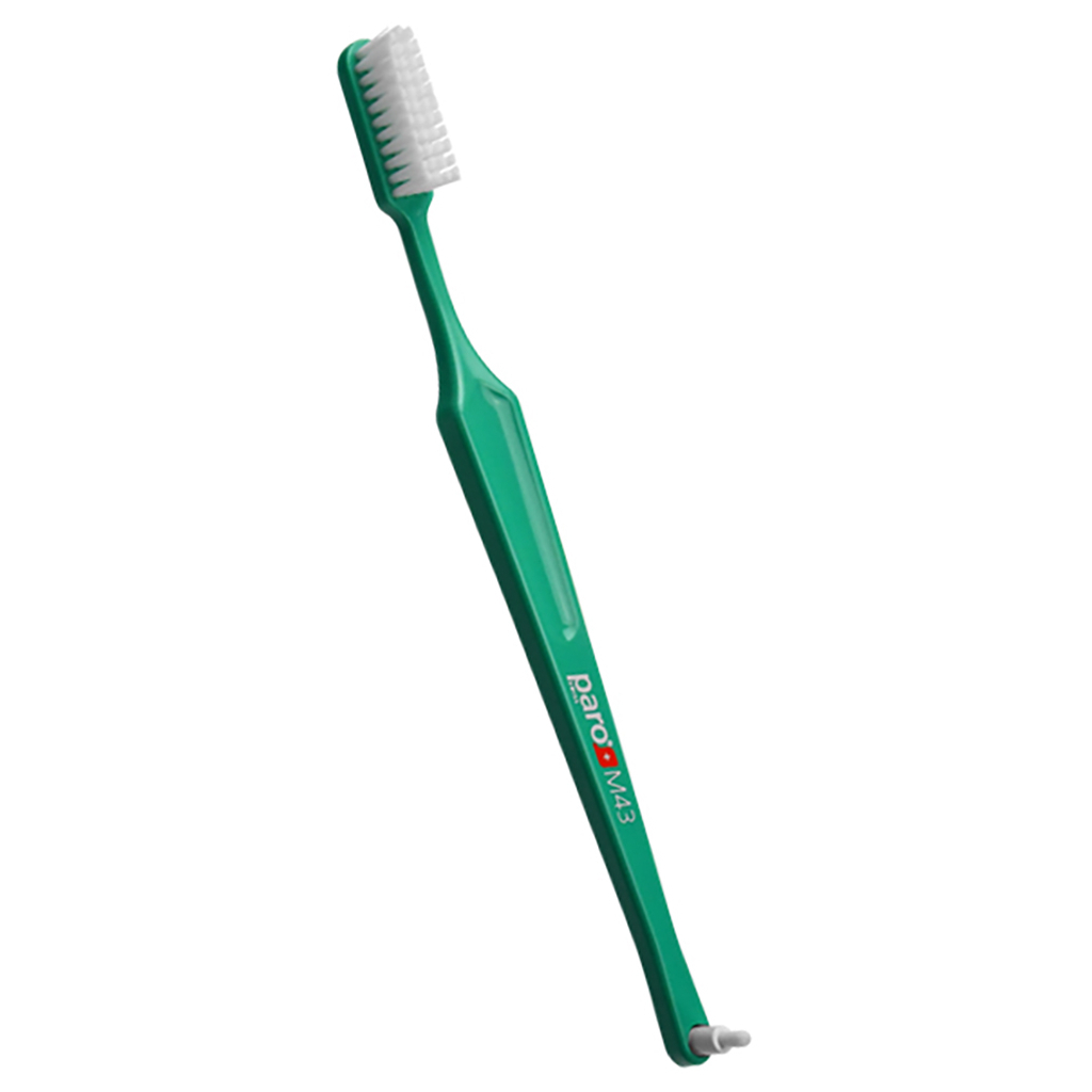 Зубна щітка Paro Swiss M43 середньої жорсткості Зелена (7610458007082-green) - зображення 1