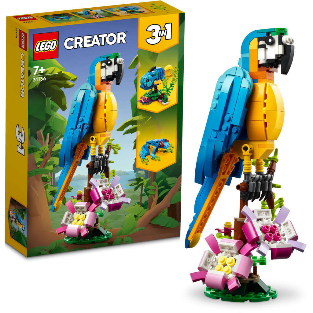Конструктор LEGO Creator Екзотичний папуга 253 деталі (31136) - зображення 9