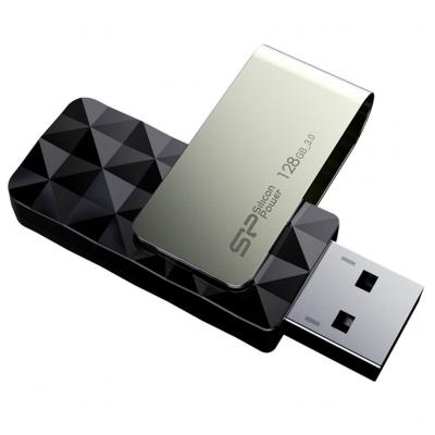 USB флеш накопичувач Silicon Power 128GB Blaze B30 Black USB 3.0 (SP128GBUF3B30V1K) - зображення 3