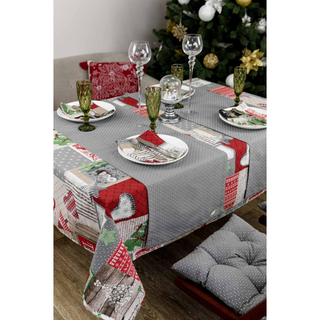 Скатертина Прованс Merry Christmas 120x132 см (4823093451414) - зображення 7