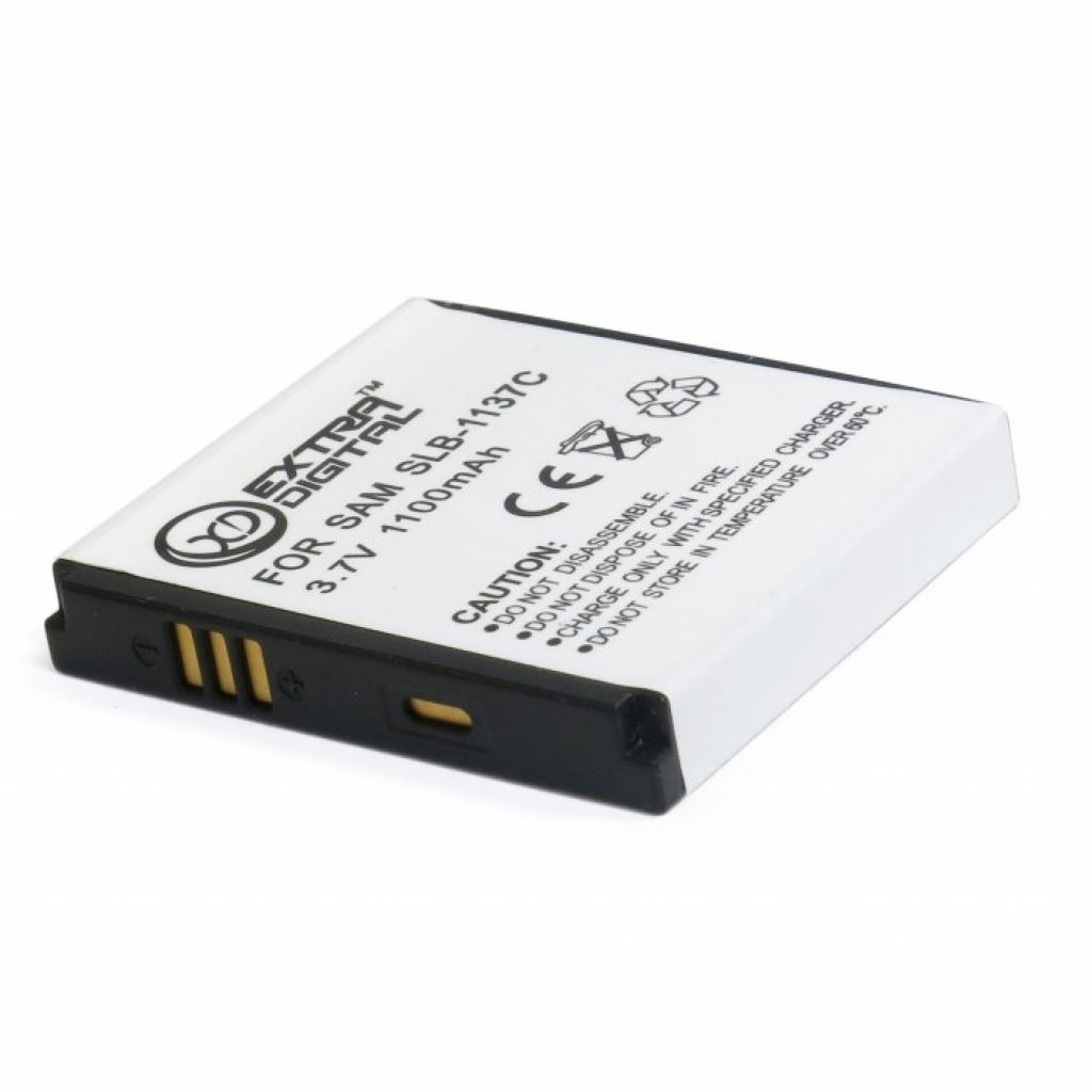 Акумулятор до фото/відео Extradigital Samsung SLB-1137C, Li-ion, 1100 mAh (DV00DV1326) - зображення 3