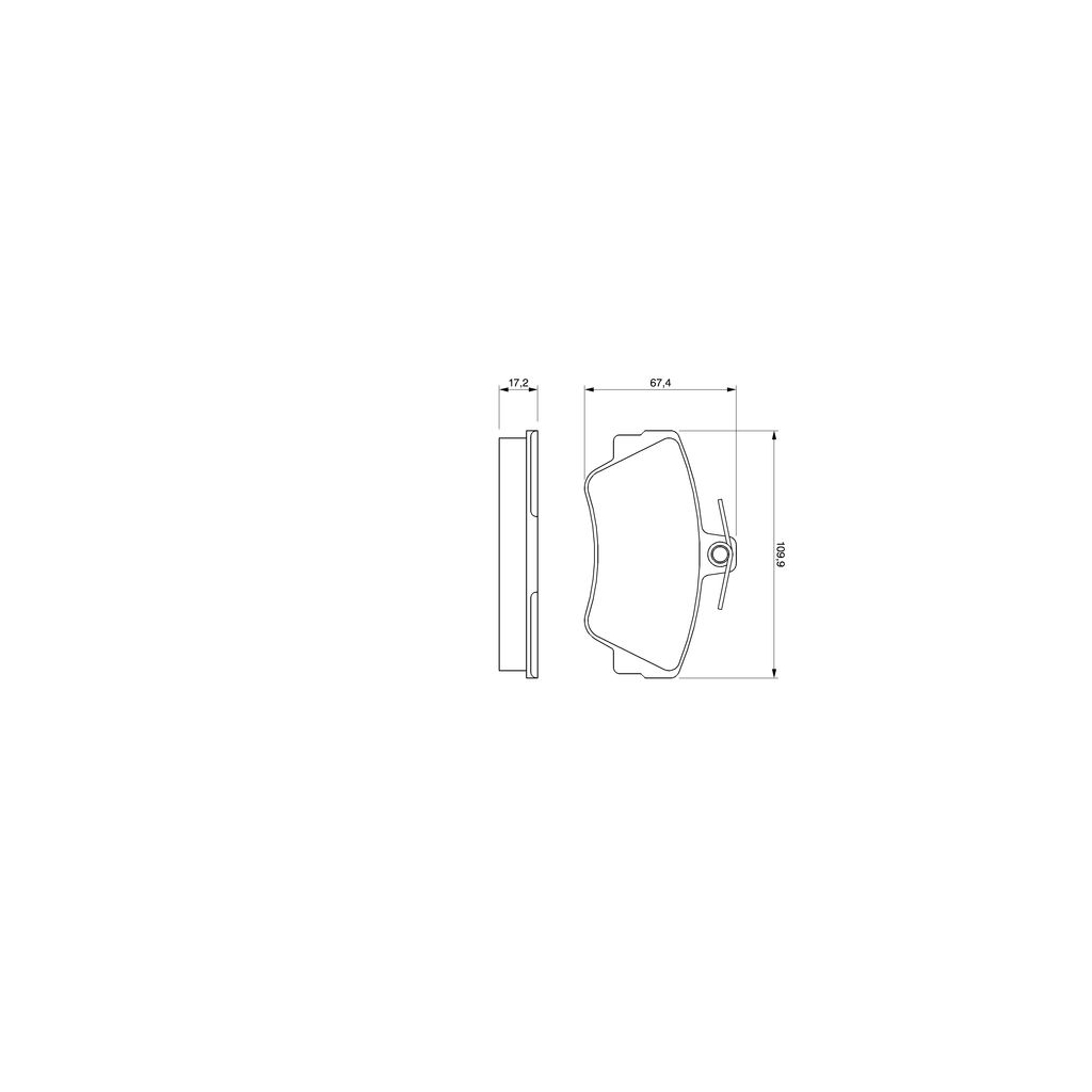 Гальмівні колодки Bosch 0 986 460 989 - зображення 1
