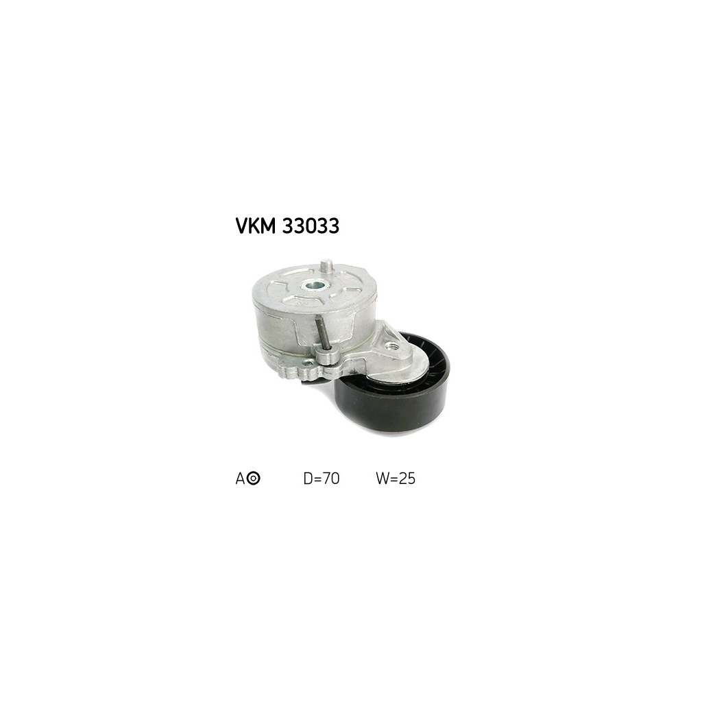 Натягувач ременя з роликом SKF VKM 33033 - зображення 2