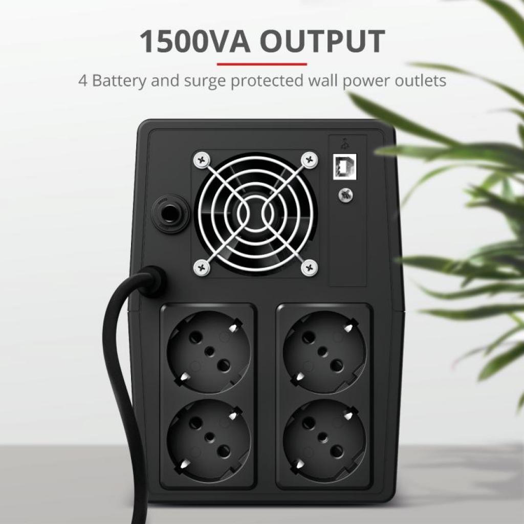 Пристрій безперебійного живлення Trust Paxxon 1500VA (23505_TRUST) - зображення 8