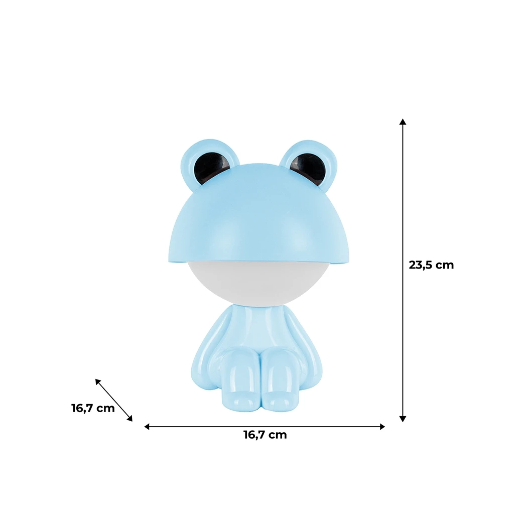 Нічник Kite Світильник LED з акумулятором Cute Froggy, блакитний (K25-316-3-3) - зображення 6