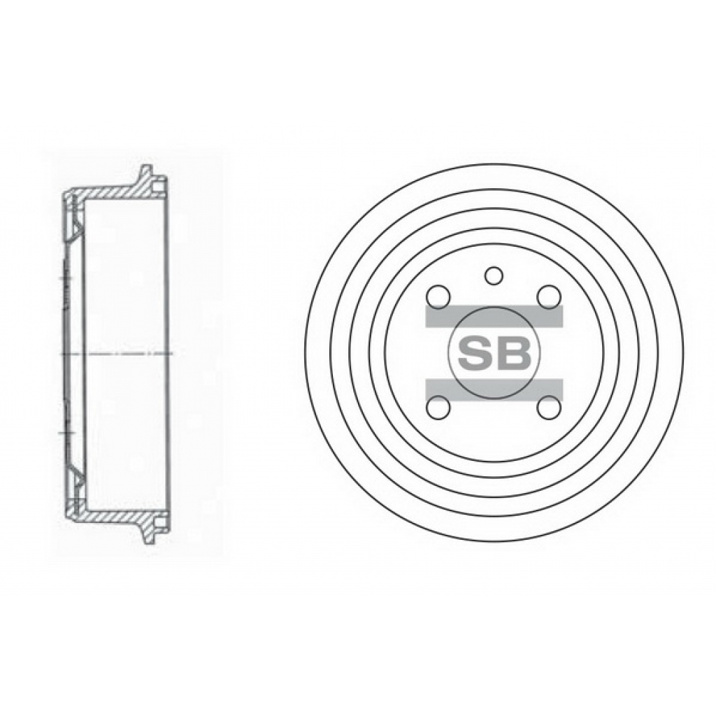 Гальмівний барабан HI-Q SD3034 - изображение 1