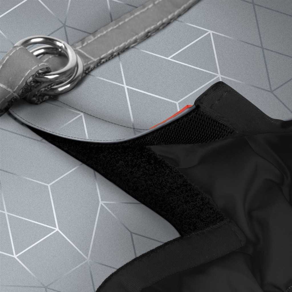 Шлея для собак WAUDOG Clothes з QR-паспортом ХS1 сіра (2926) - зображення 3