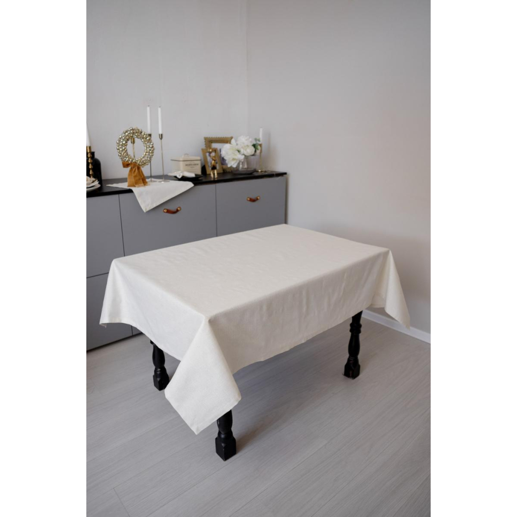 Скатертина Прованс святкова Перлина White 132х220 см (037599) - зображення 6