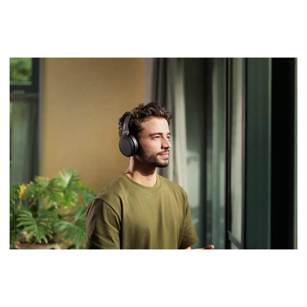 Навушники Philips TAH5205 Over-ear ANC Wireless Mic Black (TAH5205BK/00) - зображення 8